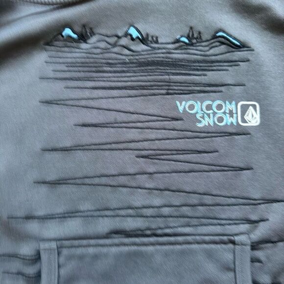 Volcom Women's Graphic Print Drawstring Long Sleeve Pullover Hoodie Gray Large - Picture 10 of 11